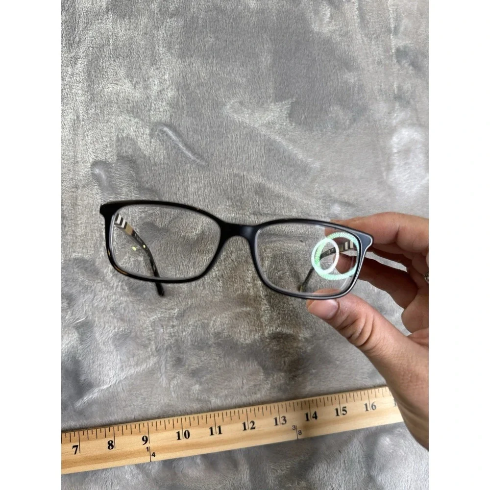Burberry Plaid Glasses W/ Black Spell Out Case 2199 3001 53017 145 Frames Only